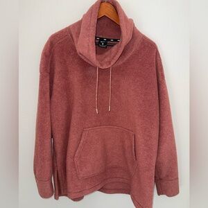 Nike Women’s Oversized Mauve Therma Fleece | Medium